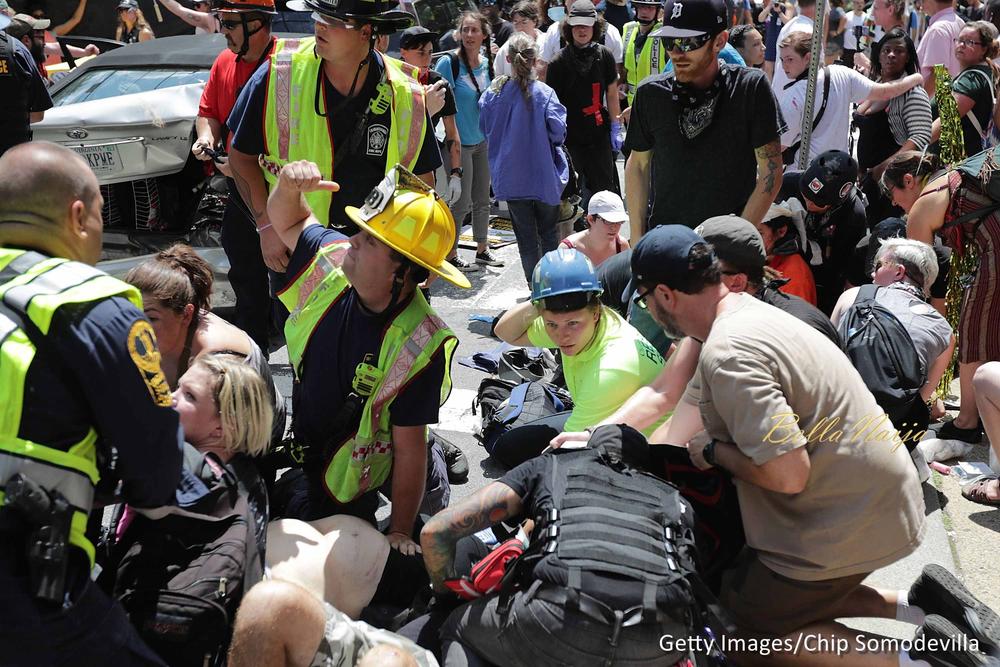BellaNaija - #Charlottesville: One dead and 19 others injured as Car Hit Crowd after White Nationalist Protest end in Violence