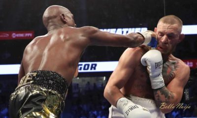 BellaNaija - The Money Win! Floyd Mayweather Jr. defeats Conor McGregor with 10th Round T.K.O