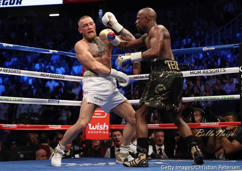 BellaNaija - The Money Win! Floyd Mayweather Jr. defeats Conor McGregor with 10th Round T.K.O