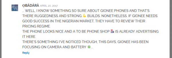 Gionee A1