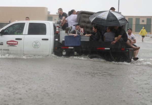 Houston hit by Massive Flood in the wake of Hurricane Harvey - BellaNaija