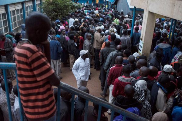 Kenyans troop to Polling Stations to Vote new President - BellaNaija