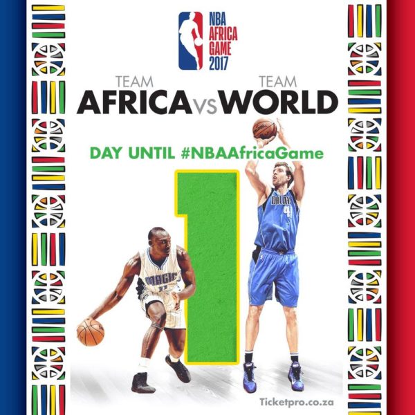 #NBAAfricaGame2017: Team Africa to lock horns with Team World in Johannesburg