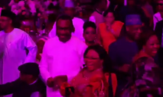 Watch Otedola and Alakija digging it at Daisy Danjuma's 65th Birthday - BellaNaija