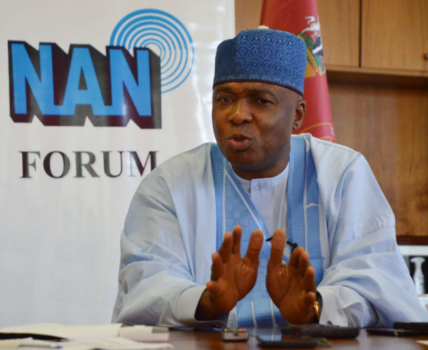 "I have had a personal experience with Magu where he stood up for what is right" - Saraki "I have had a personal experience with Magu where he stood up for what is right" - Saraki