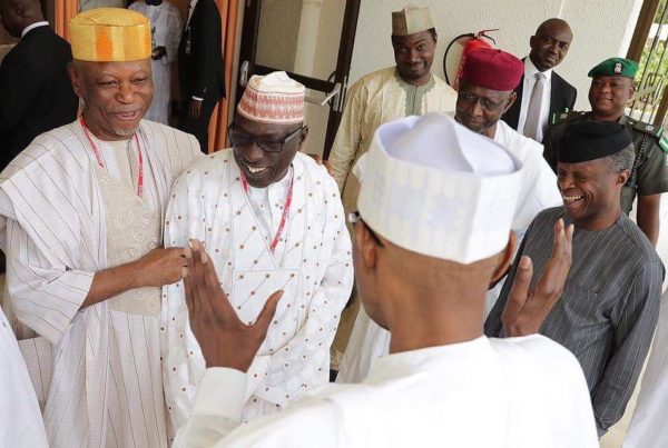 "Opposition does not mean hostility, enmity or antagonism" - Buhari meets APC & PDP leaders - BellaNaija