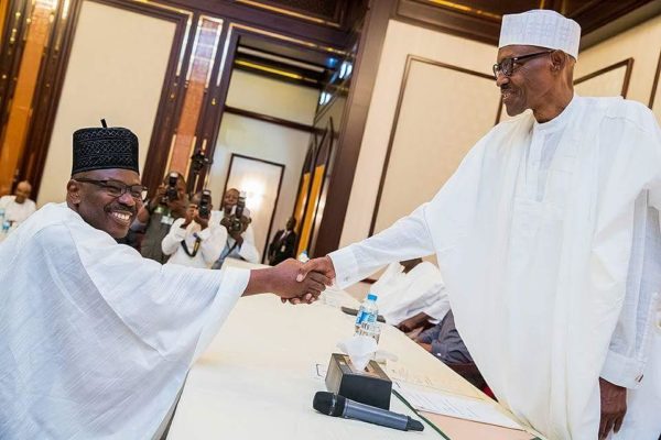 "Opposition does not mean hostility, enmity or antagonism" - Buhari meets APC & PDP leaders - BellaNaija