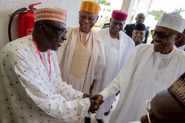 "Opposition does not mean hostility, enmity or antagonism" - Buhari meets APC & PDP leaders - BellaNaija