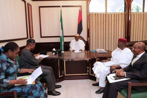 President Muhammadu Buhari meets with Finance Team - BellaNaija