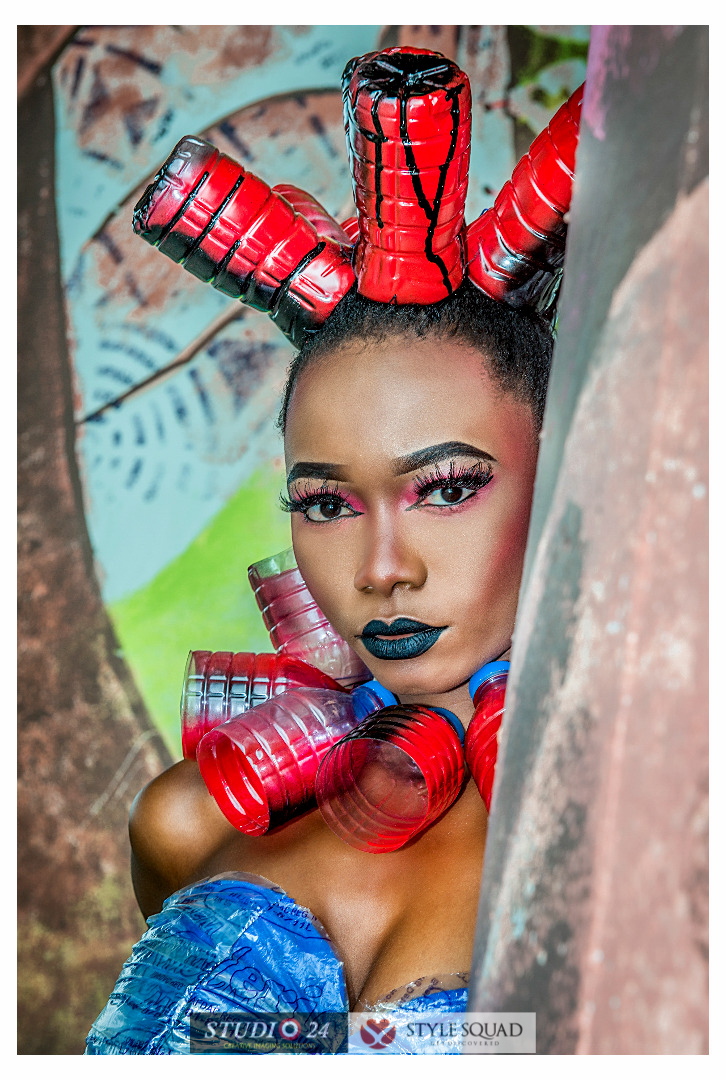Studio 24 and Style Squad present Fashion Editorial using Water Bottles and Sachets (6)