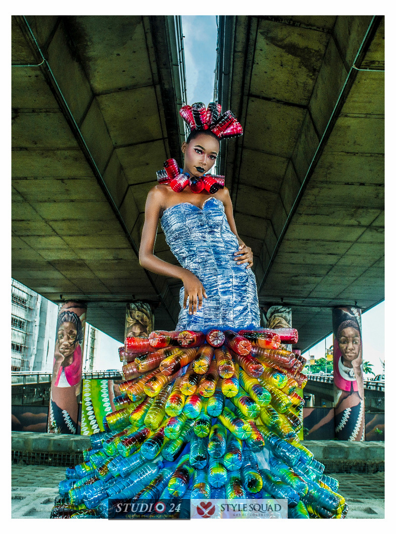 Studio 24 and Style Squad present Fashion Editorial using Water Bottles and Sachets (6)