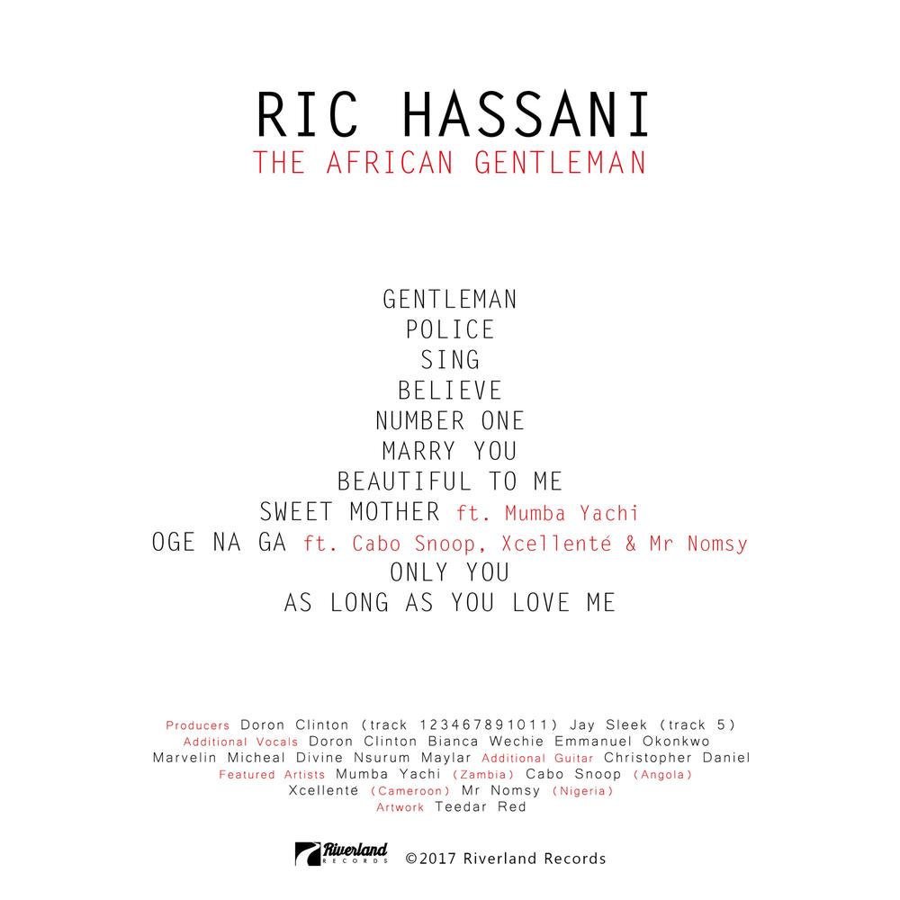 BellaNaija - Ric Hassani unveils Cover and Tracklist for "The African Gentleman" | Listen to his New Single "Sweet Mother" on BN