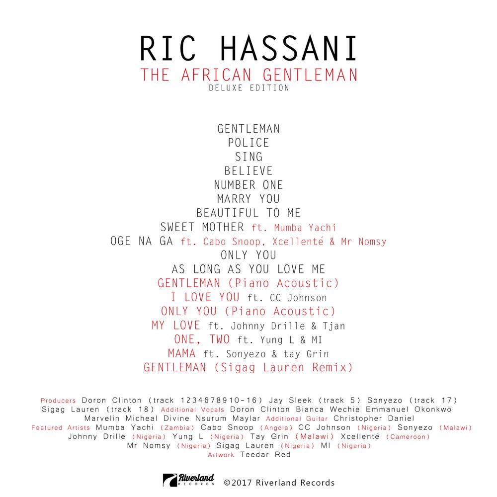 BellaNaija - Ric Hassani unveils Cover and Tracklist for "The African Gentleman" | Listen to his New Single "Sweet Mother" on BN