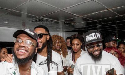 BellaNaija - Chief Obi, Masterkraft, Swanky Jerry... Photos from Flavour's All-White Cruise/Album Listening Party