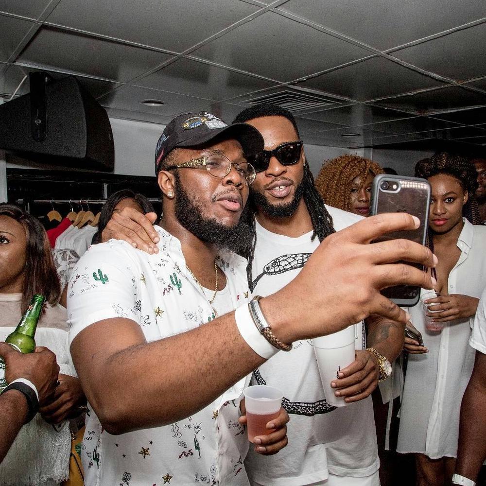 BellaNaija - Chief Obi, Masterkraft, Swanky Jerry... Photos from Flavour's All-White Cruise/Album Listening Party