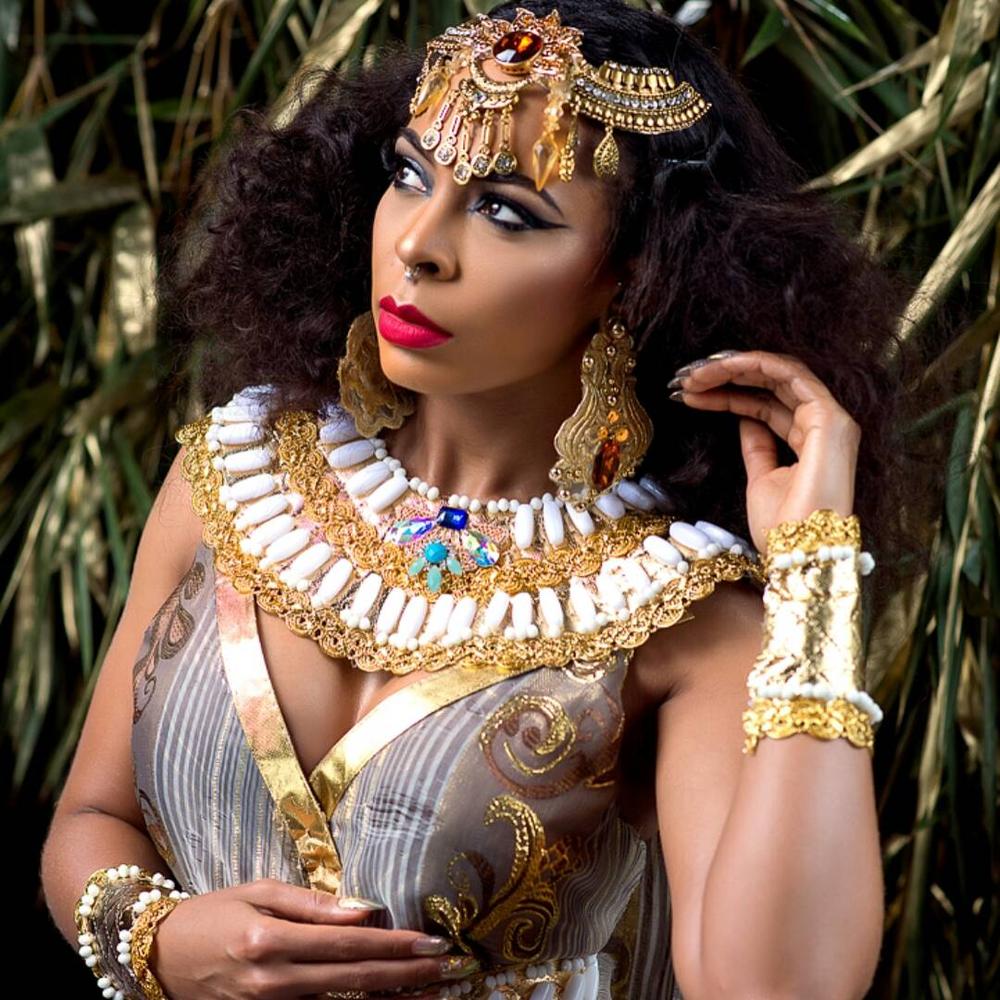 BellaNaija - Queen Cleopatra! TBoss unveils Alter Ego in New Photos