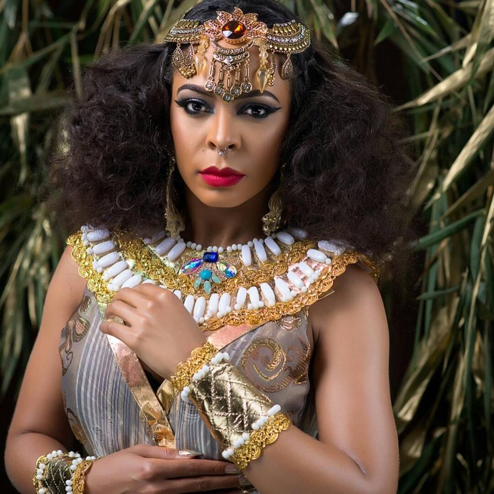 BellaNaija - Queen Cleopatra! TBoss unveils Alter Ego in New Photos