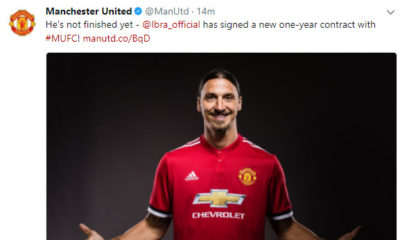 Zlatan Ibrahimovic: Manchester United re-sign striker on one-year deal