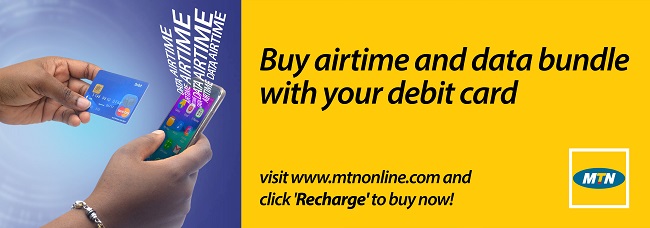 Buy your Airtime & Data Bundle directly with your Debit Card as MTN ...