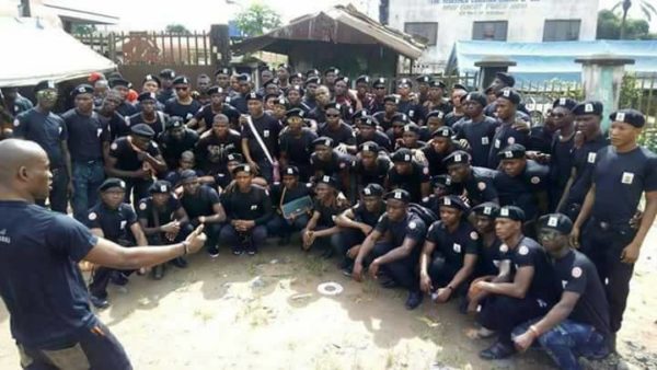 Watch as Nnamdi Kanu inaugurates Biafra Secret Service - BellaNaija