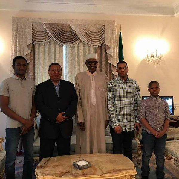 President Buhari receives OPEC Secretary-General Sanusi Barkindo in London - BellaNaija