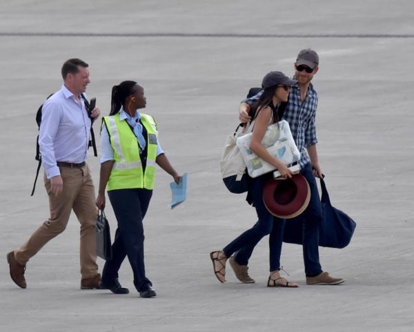 Prince Harry and girlfriend Meghan Markle arrive southern Africa for Birthday Safari - BellaNaija