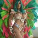 Island Gyal! Rihanna looks ?? at a Carnival in Barbados with Blue Hair