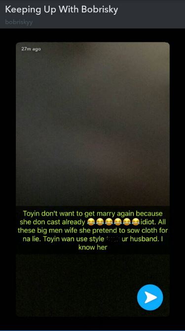 BellaNaija - Of riff-raffs and revelations... Peep this Bobrisky and Toyin Lawani exchange on Social Media ?