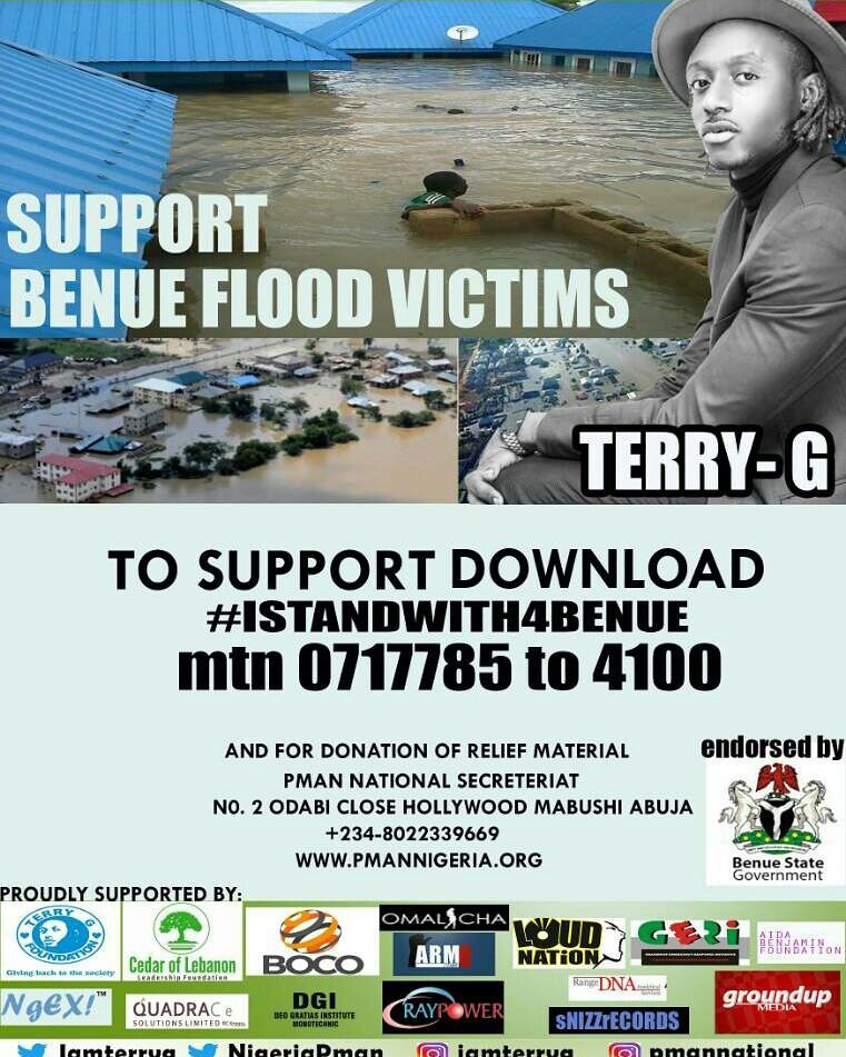BellaNaija - Terry G drops New Single "I Stand with Benue" in support of Flood Victims | Listen on BN
