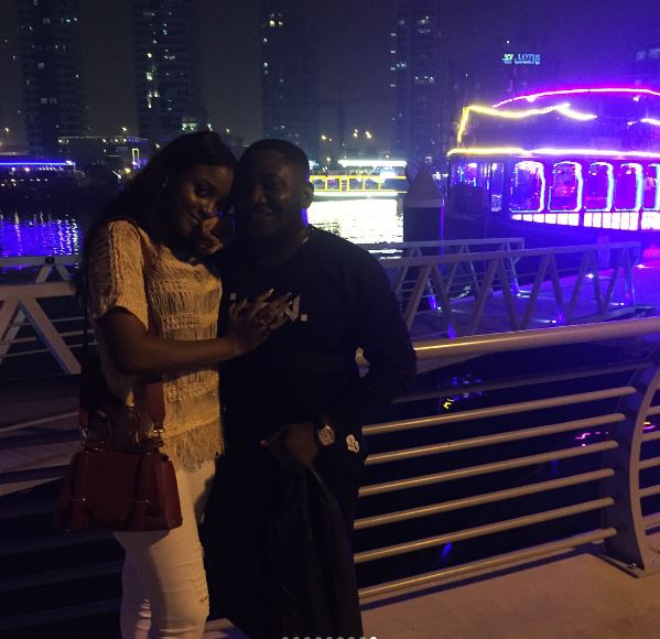 She said Yes 😍😍😍!!! Comedian Ajebo proposes to Girlfriend on Boat Cruise in Dubai | WATCH - BellaNaija