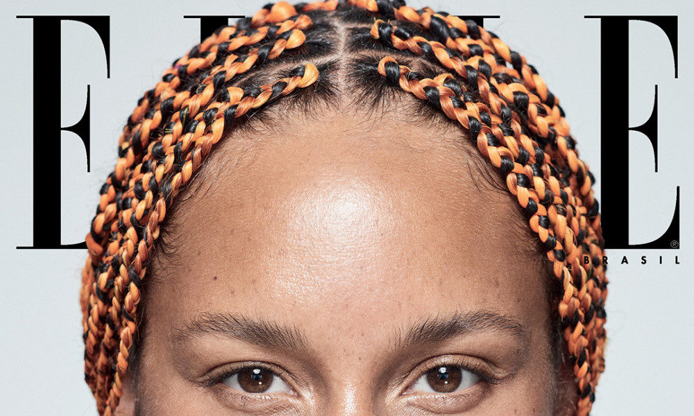 Be Yourself! Alicia Keys is Gorgeous and Bare-Faced for Elle Brasil