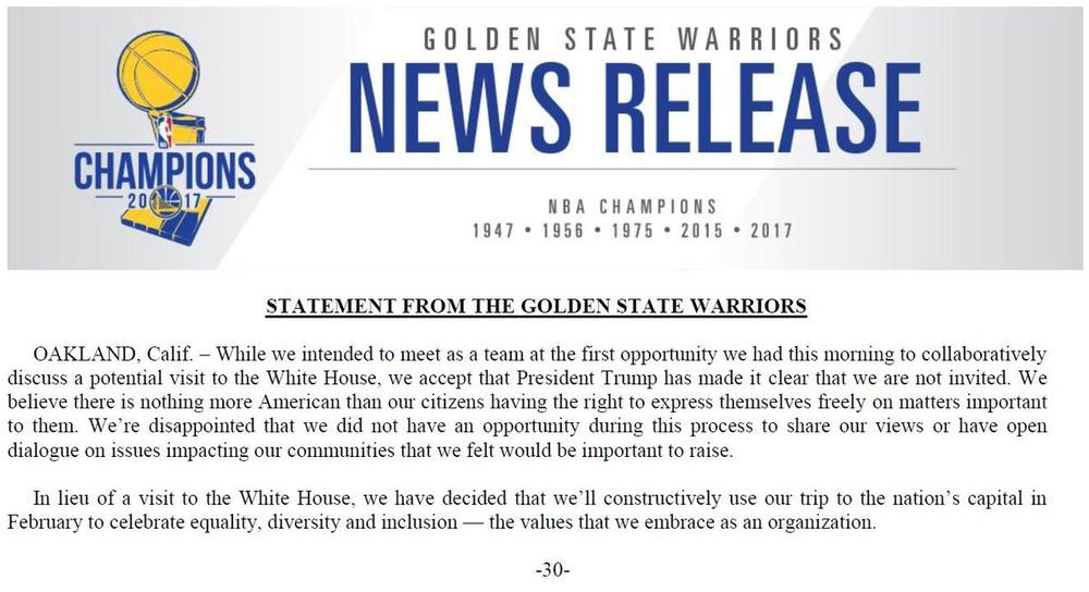 BellaNaija - Donald Trump bans NBA winners Golden State Warriors from White House | See all the Reactions