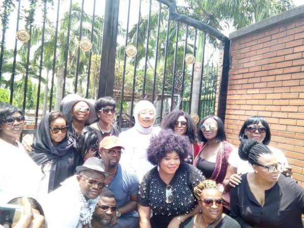 Rita Dominic, Ini Edo, Monalisa Chinda support Eucharia Anunobi at Son's Burial - BellaNaija