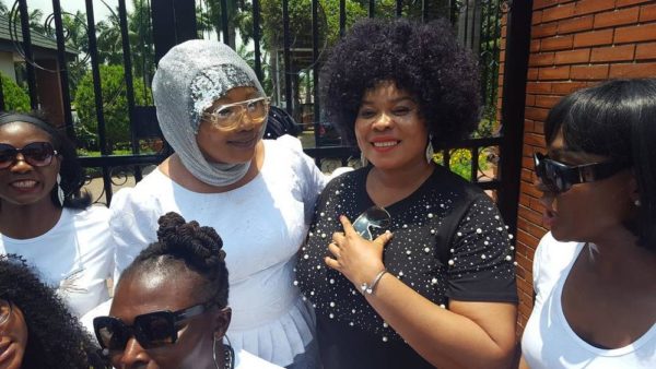 Rita Dominic, Ini Edo, Monalisa Chinda support Eucharia Anunobi at Son's Burial - BellaNaija