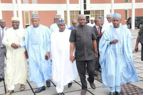 Northern Governors meet with Wike, Ikpeazu - BellaNaija