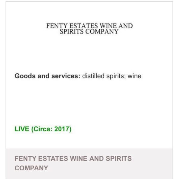 Pour it Up! Rihanna reportedly files Trademark for "Fenty Estates Wine and Spirits Company" - BellaNaija