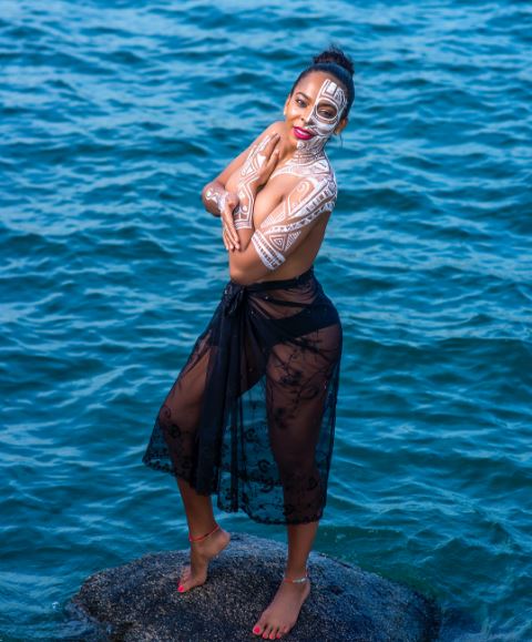 River Goddess! TBoss shares lovely Throwback Photoshoot - BellaNaija
