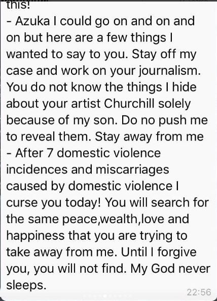 After 7 domestic violence incidences and miscarriages, I curse you today - Tonto Dike to Azuka Ogujiuba - BellaNaija