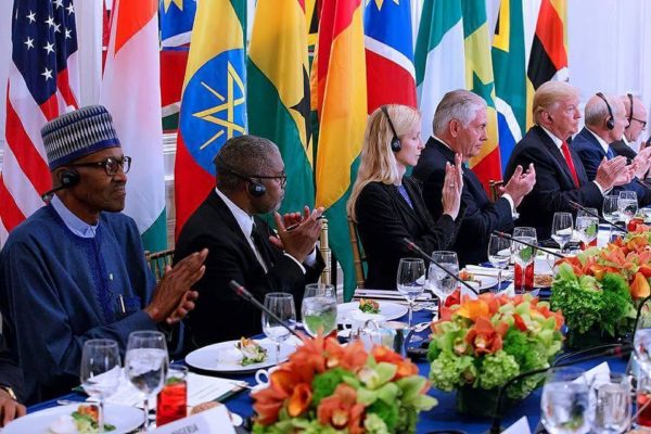 Trump meets with Buhari, other African Leaders - BellaNaija