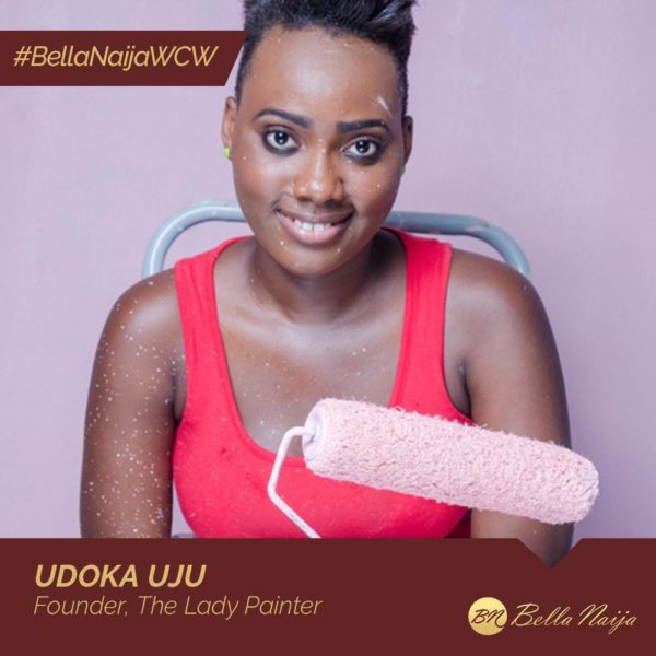#BellaNaijaWCW: Udoka Uju - The Lady Painter - is on a Public School Beautification Exercise across Nigeria