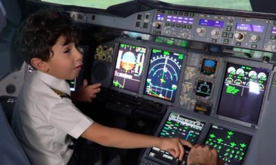 6-Year-Old Genius becomes Etihad's Pilot for a Day - BellaNaija