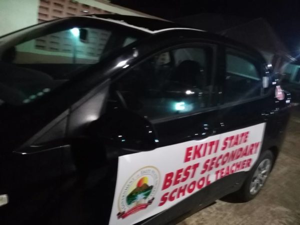 Fayose gifts 3 Ekiti State Teachers New Cars - BellaNaija