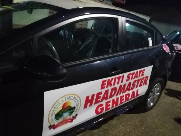 Fayose gifts 3 Ekiti State Teachers New Cars - BellaNaija