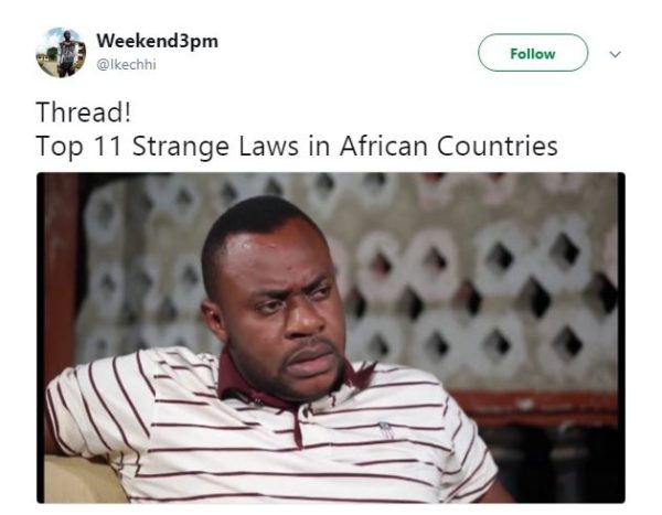 Check out these Very Odd Laws African Countries Have - BellaNaija