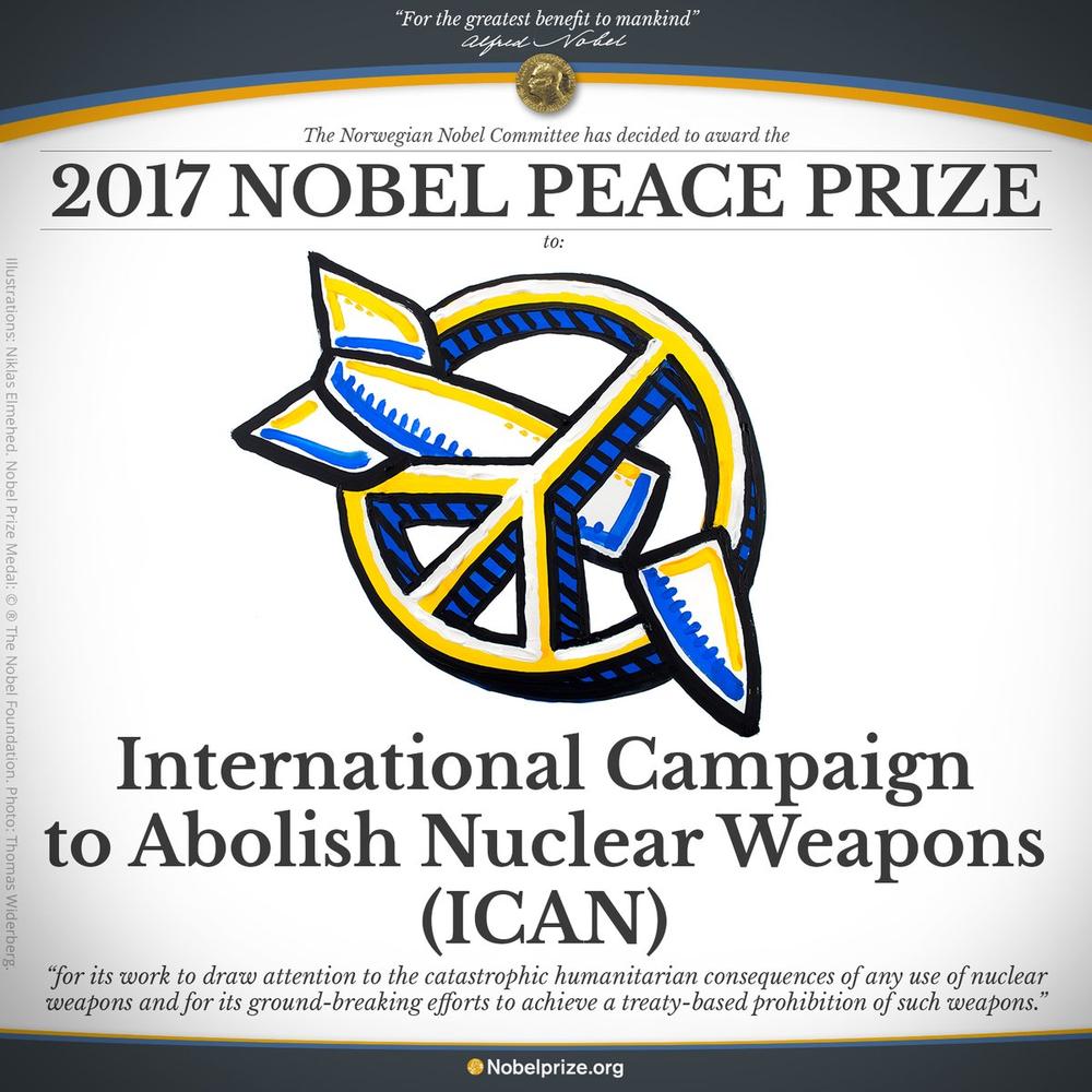 Anti-Nuclear Weapons group ICAN wins 2017 Nobel Peace Prize - BellaNaija