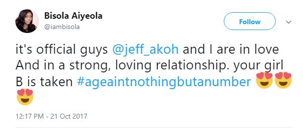 I'm in a strong and loving relationship with Jeff Akoh - #BBNaija's Bisola