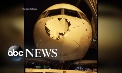 What did NBA team Oklahoma City Thunder's Airplane hit? | WATCH