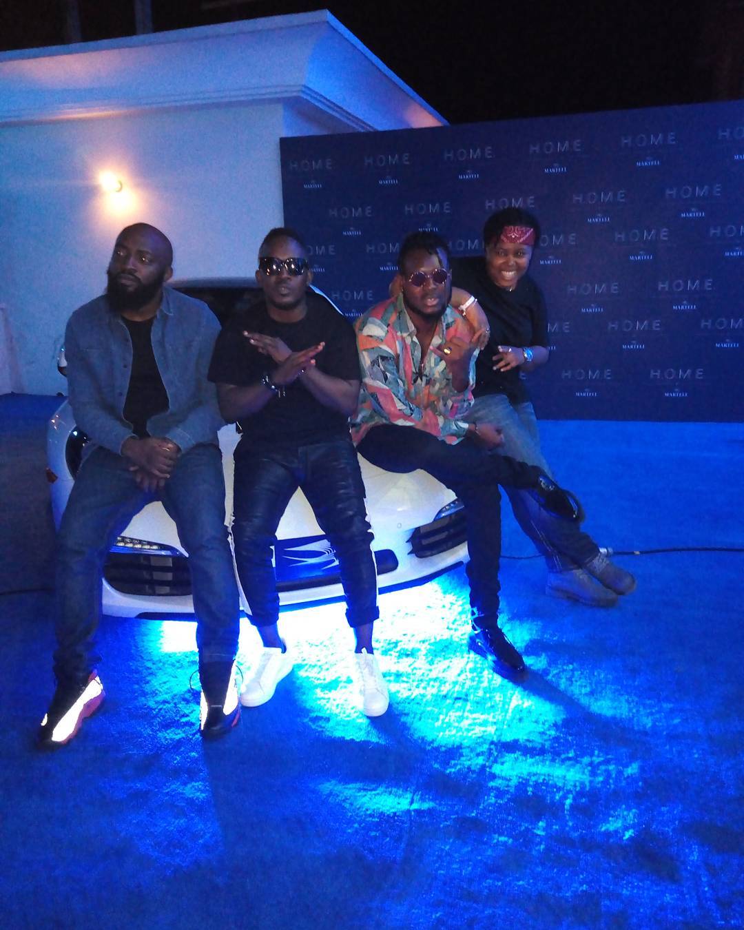 Wale parties with Wizkid, Toolz, M.I in Lagos