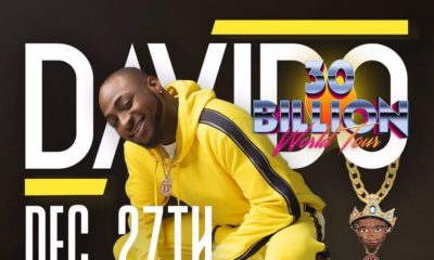 Davido to round up 30 Billion Tour with First Headline Concert in Nigeria in 5 Years