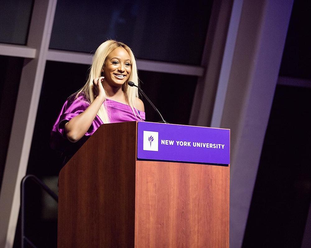 Shining Star!? DJ Cuppy bags Artist Achievement Award from Alma Mater NYU